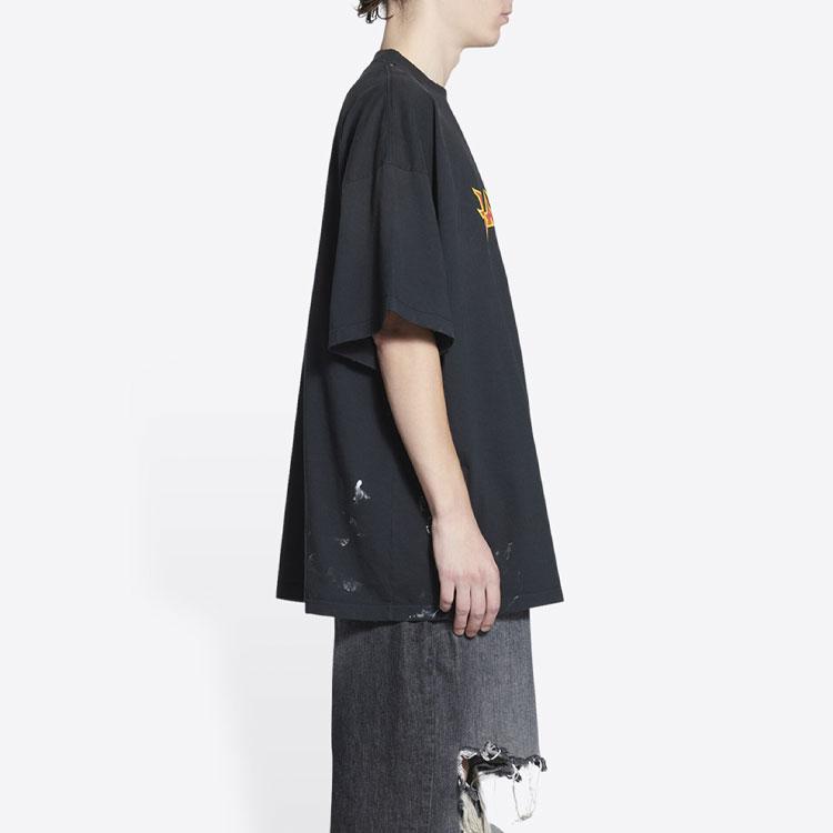 Balenciaga Металлическая винтажная оверсайз футболка 694576TMV881055
