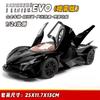 1:24  EVO Spray Toy Car Models Alloy Diecast Sports Cars Shock Absorption Sound Light Doors Opened Racing Vehicles