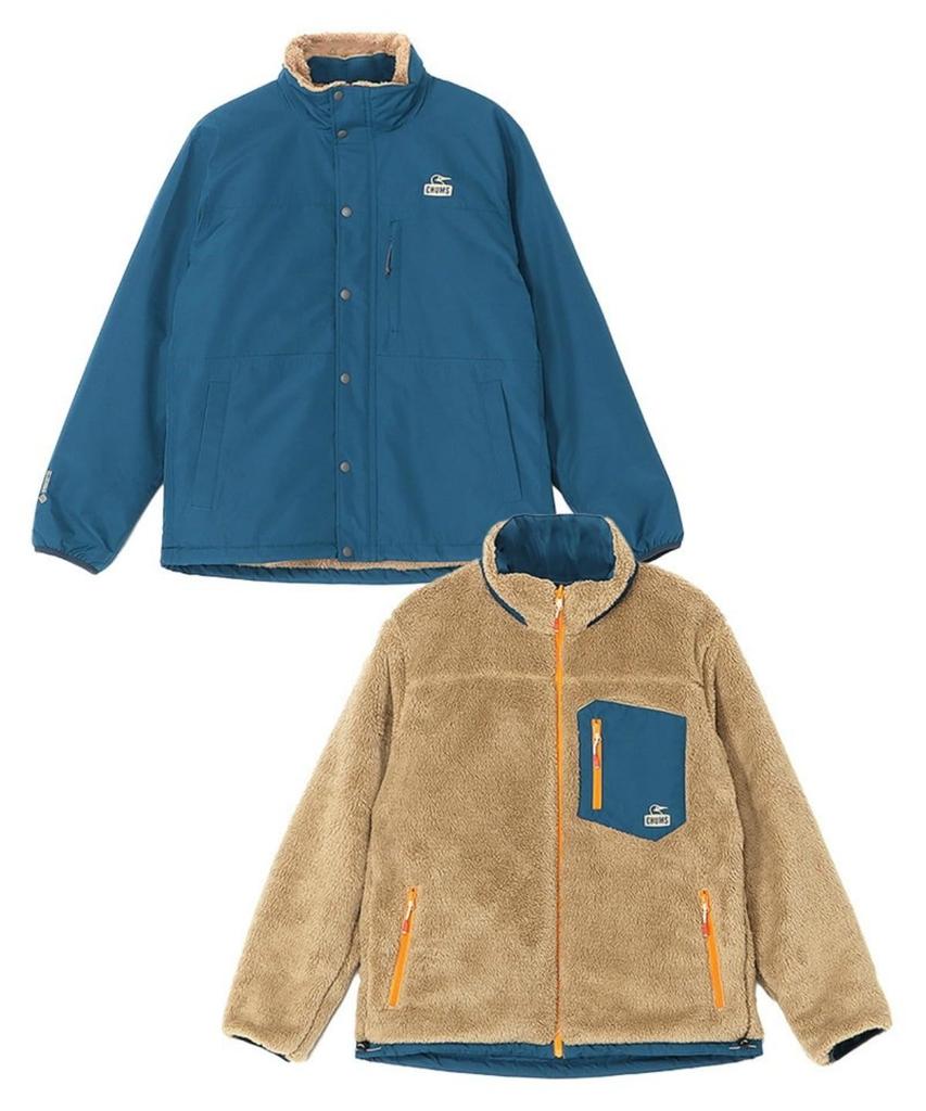 Outerwear Elmo WINDSTOPPER RV Jacket L [Chums] Gore-Tex Women's Blue/Beige