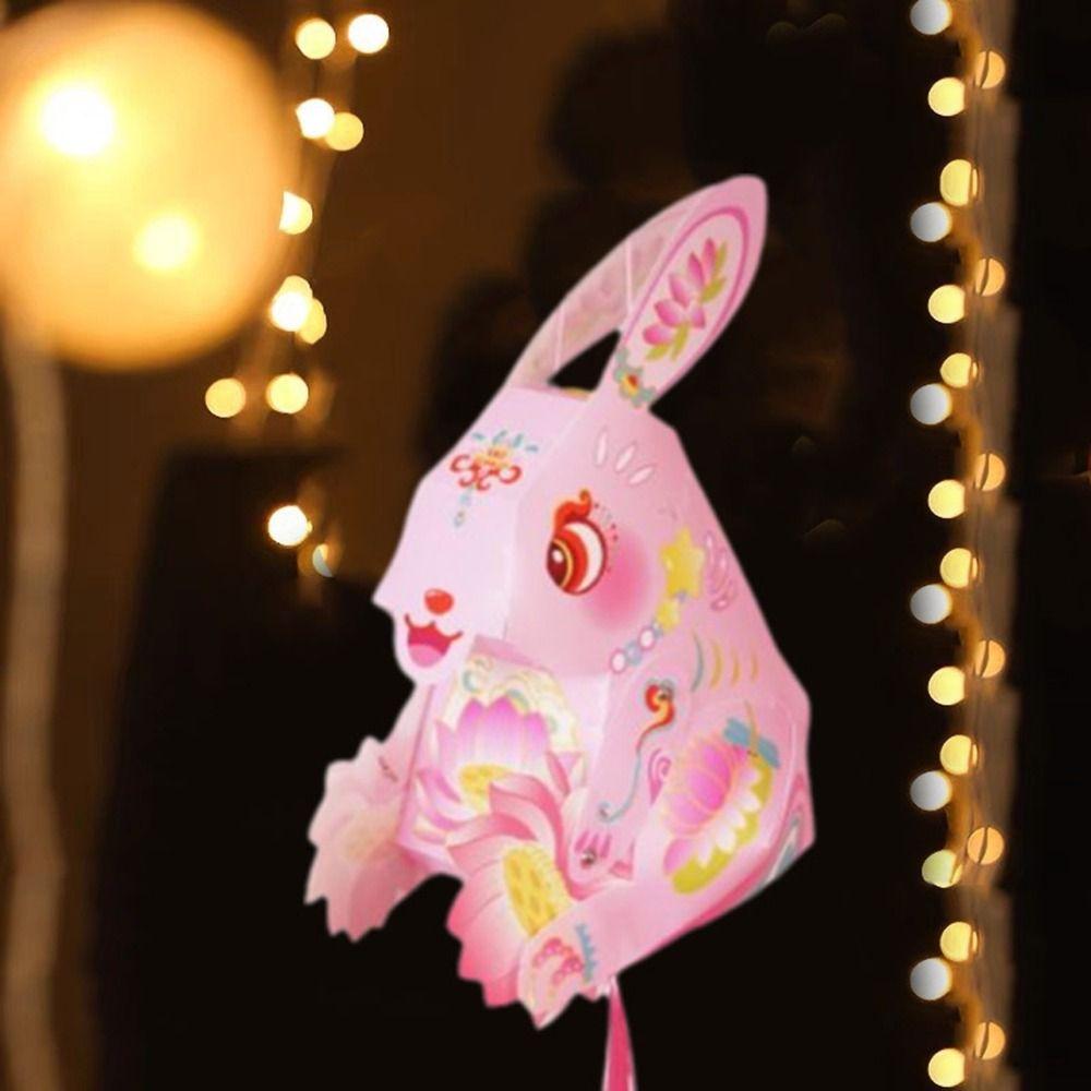 Handmade Chinese Rabbit Lantern Cartoon Mid-Autumn Festival Lantern  Mid-Autumn Festival