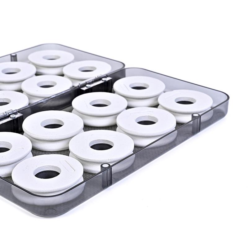 16 шт./лот, полупрозрачная коробка для рыболовных снастей, магнитная конструкция, катушки, коробка для лески, шпулька с валом лески