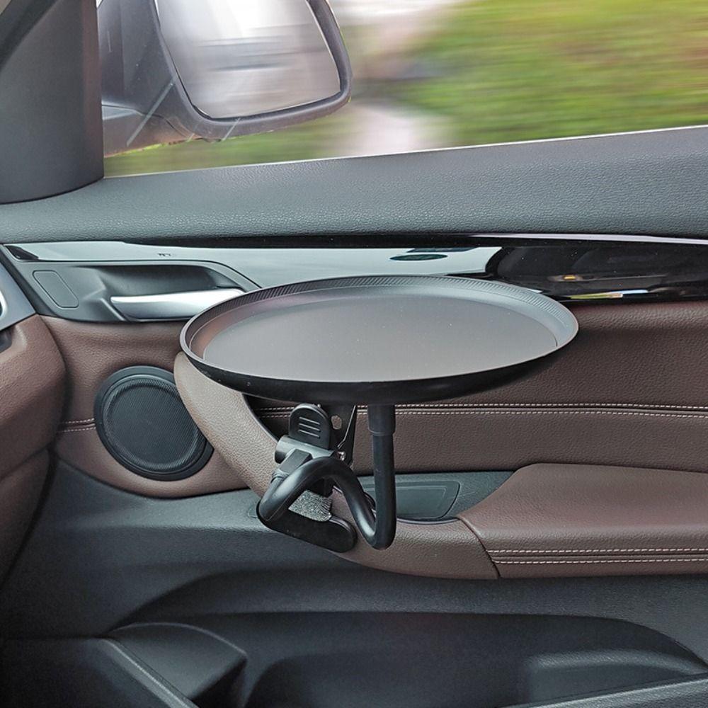 with Clamp Car Cup Holder Tray 360° Swivel Arm Car Tray Table Drink Stand  Mobile Phone Holder