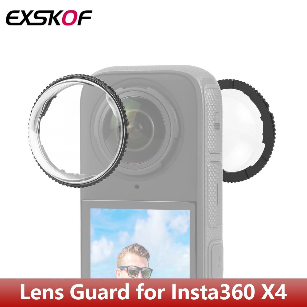 Защитная крышка объектива Защитная крышка объектива Съемная защитная крышка для ПК для Insta360 X4 Аксессуары для экшн-камеры Insta 360 X4