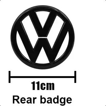 New High-Quality Black or Silver For VW Volkswagen Golf 6 MK6 Front Grille Badge & Rear Trunk Logo Cover Replacement Access