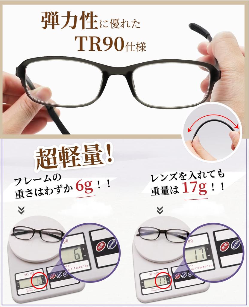 GOKEI Magnifying Loupe Blue Light Loupe Magnifying Looks For Detailed Magnifying Gray Glasses-type Loupe, Glass, [1.8x Cut] Glasses, Glasses,