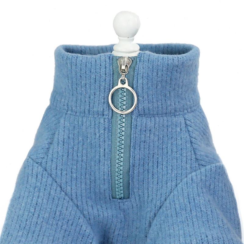 Warm Winter Dog Sweater with Zipper Pet Jersey Coat for Autumn And Winter Keep Your Dog Cozy And Stylish Pet Clothing Accessory