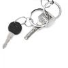 50PCS Tool Connectors Clasps Split Key Ring Stainless Steel KeyChain Loop Hoop