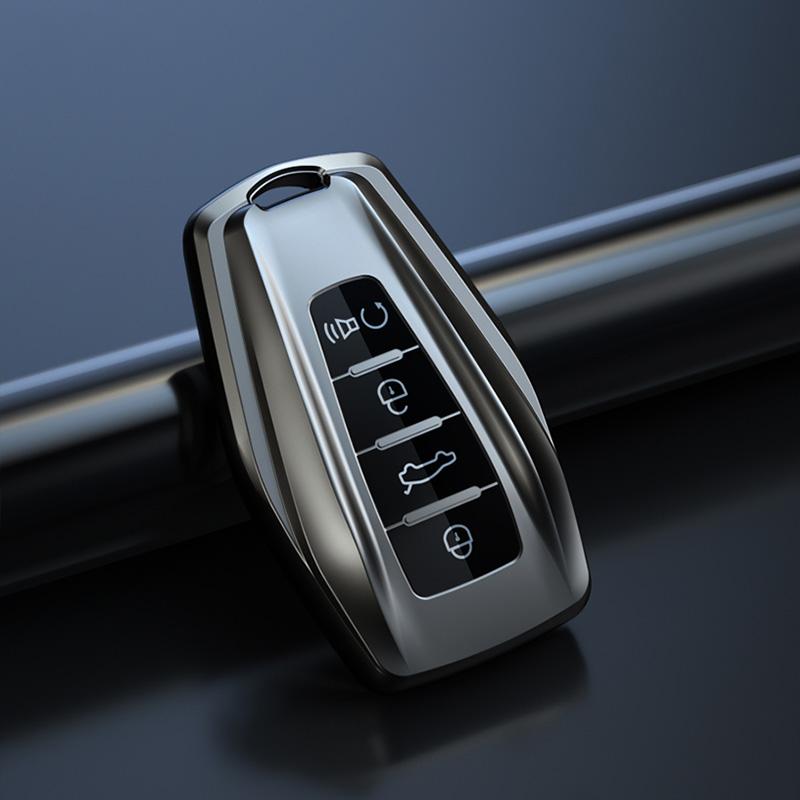 Soft TPU Car Key Case Fob Protector for Geely Coolray X6 X7 EX7 2024 Geometry C Emgrand UV GT GC9 Starray Accessories Keychain