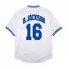 Men's Vintage-Style Stitched Baseball Jerseys 5 George Brett 16 Bo Jackson S-3XL