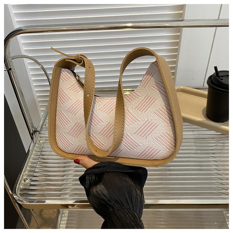 Повседневная портативная маленькая квадратная сумка женская корейская простая и модная клетчатая сумка 2024 года на осень и зиму сумка через плечо подмышку