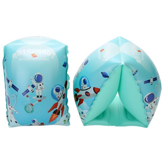 1 Pair Toddler Swim Arm Floaties Bright Color Comfortable Fit Cartoon Print Inflatable