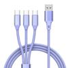 3 в 1 USB 2.0 TypeA на USB и TypeC разветвитель зарядный кабель 66 Вт HighPower USB Sync зарядный кабель