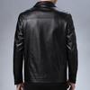 Кожаная куртка для мужчин на осень новый стиль тонкая одинарная кожаная куртка с лацканами модная мужская куртка в корейском стиле
