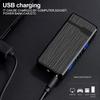 1 шт. Новый ветрозащитный металлический USB-зажигалка-фонарик, реактивная двойная плазменная дуговая зажигалка, газовая электрическая, перезаряжаемая бутаном, для трубки, сигары