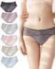 Alpbee Sexy Lace Super Cute Seamless Alluring Regular Set of 6 Women's Panties, Panties, Soft, Breathable, Deodorizing, Antibacterial, Sheer, Panties,