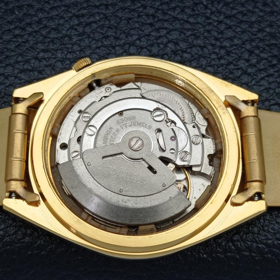 ВОССТАНОВЛЕННЫЕ ВИНТАЖНЫЕ SEIKO 5 AUTO 6309A ЯПОНИЯ МУЖСКИЕ ЧАСЫ С БЕЛЫМ ЦИФЕРБЛАТОМ a425908-2