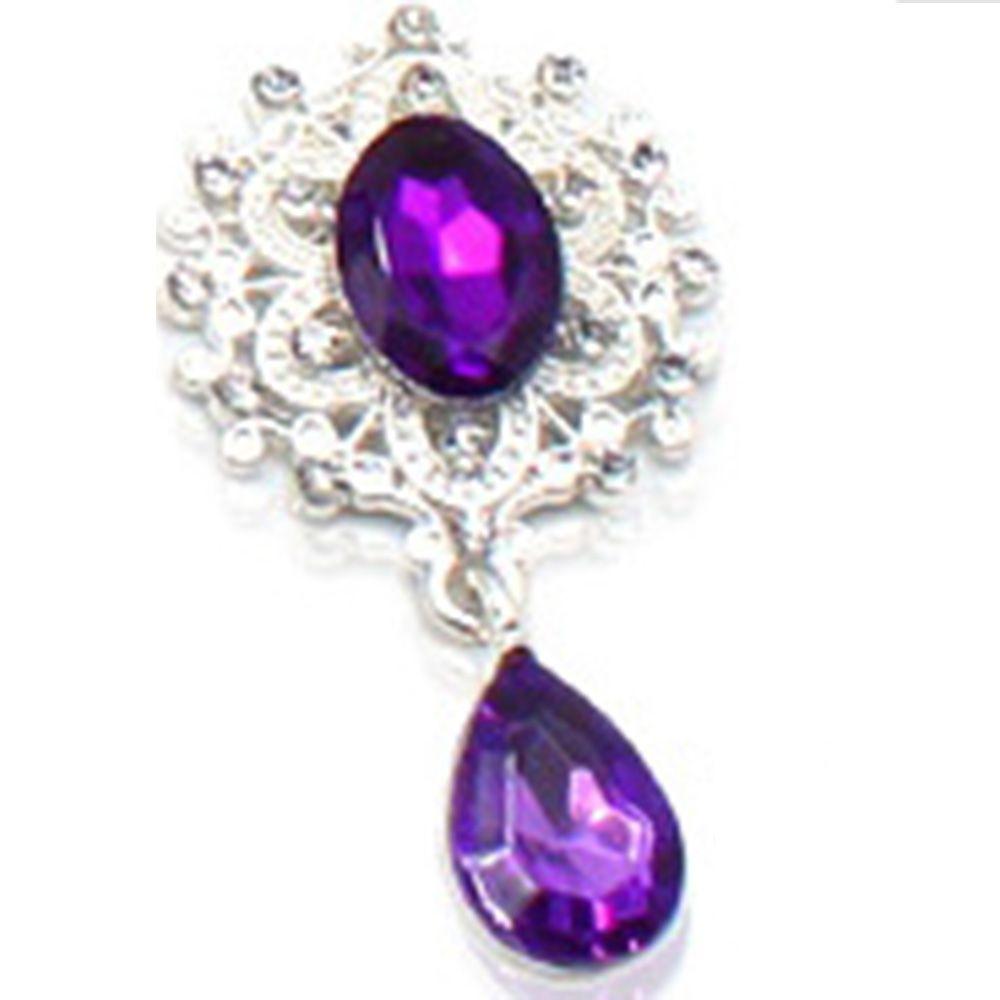 Faceplate Garment Decorative Water Droplets Sewing Button Alloy Rhinestone Pendant Scrapbooking