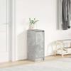 Concrete Grey Shoe Cabinet 29.5x34x76 Cm Engineered Wood