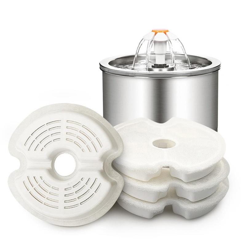 4 шт. сменные фильтры для кошачьего фонтана с активированным углем