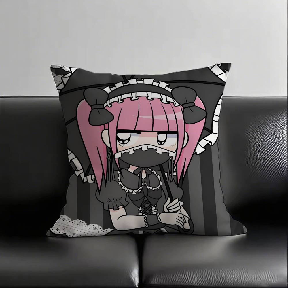 1 шт. Наволочка Менхера Чан Модная квадратная наволочка Спальня Диван Комната Инс Украшение Досуг