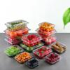 100Pcs Transparent Plastic Packaging Box Disposable Fruit Box Food Preservation