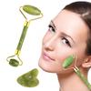 Natural Jade Scraping Board Roller Massager for Face Neck Body Eyes Facial Gua Sha Set Skin Care Scraping Tool for Improve Skin Condition Blood