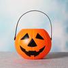 Ведро для сладостей на Хэллоуин, тыквенное ведро для сладостей, корзина для хранения, переносная миска для сладостей на Хэллоуин, детский держатель для закусок для вечеринок