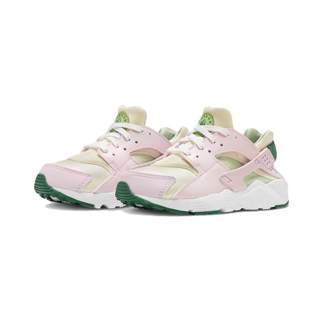 Nike Huarache Run SE Ретро Низкие Детские Кроссовки для Бега Детские кроссовки Розовый Зеленый DQ0518-600