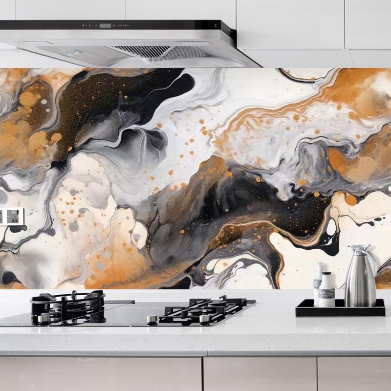 Мраморная кухонная маслостойкая пленка, плита, водонепроницаемые, влагостойкие, самоклеящиеся обои, столешница, ремонт шкафа, плитка, наклейка