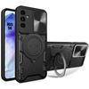 Protective Case - Booling - for Samsung Galaxy A55 5G - Black - PC + TPU - Rotating Stand