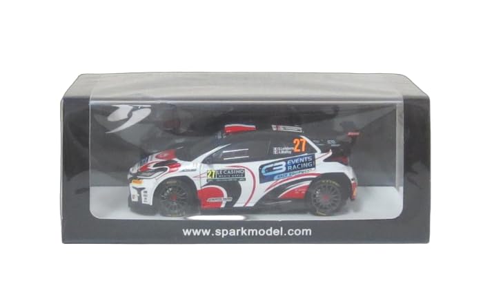 Spark Scale Toyota GR Yaris Rally2 Burton Racing 2024 Rallye Monte Carlo WRC2 6th Place Lefebvre Finished Model 1/43 #27 S.