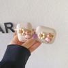 Подходит для чехла наушников Airpodspro Airpods третьего поколения Трехмерный Цветочный Медведь Нишевый Креативный Силиконовый Чехол