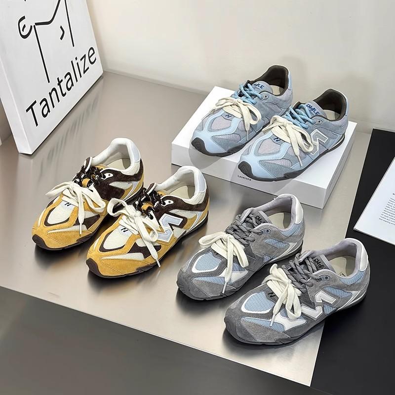 Кроссовки женские в стиле ретро с двойной шнуровкой, модные универсальные, с надписью «Forrest Gump», 2025 г., маленькие спортивные туфли