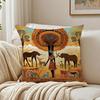 Abstract Painting African Living Cushion Cover Pillowcase Antidustmite living Room Sofa Decor Cushion Room