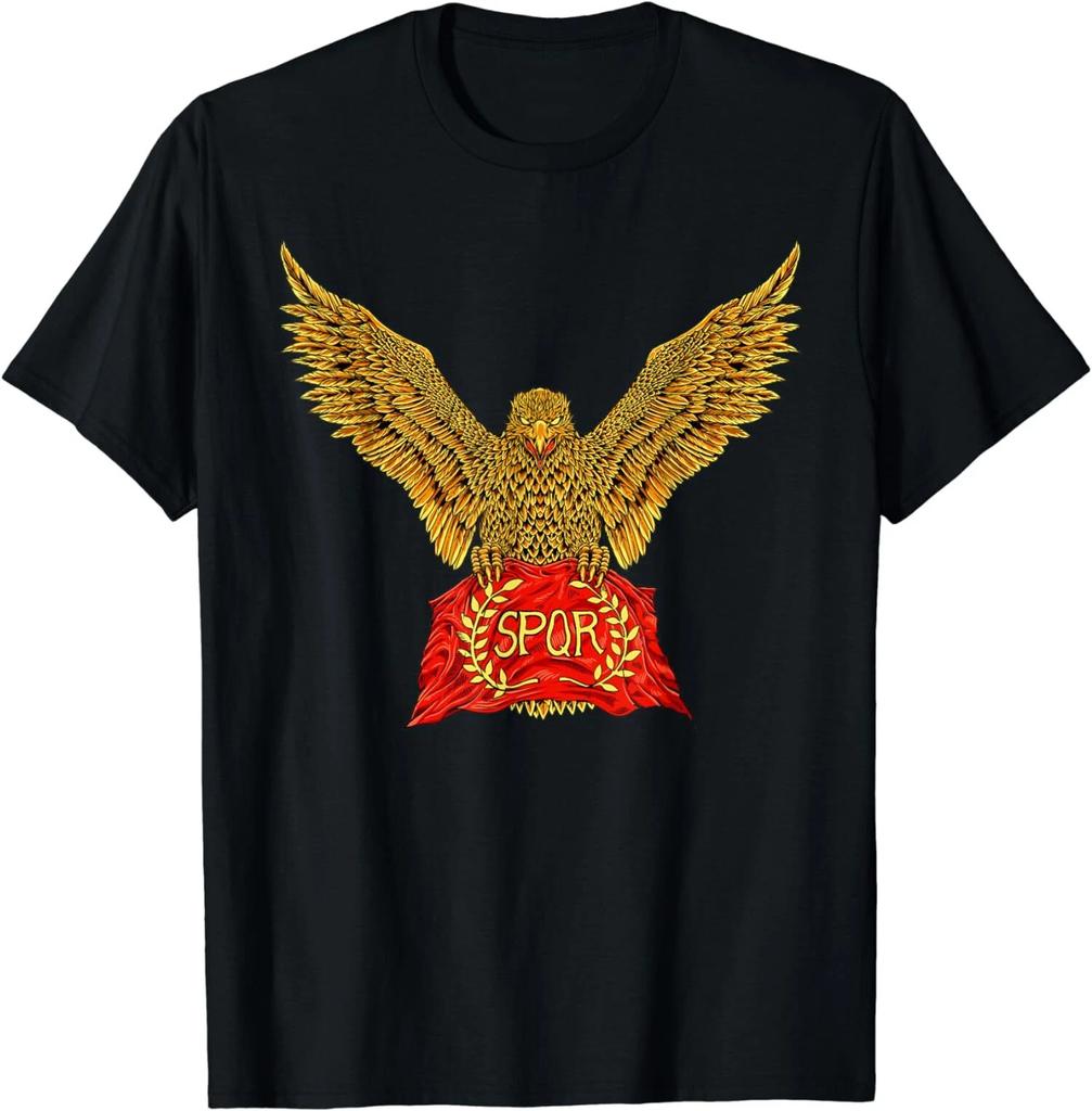 Моя НОВАЯ ОГРАНИЧЕННАЯ серия SPQR Римский Легион Орел С Флагом Футболка