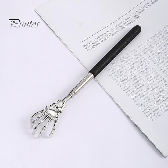 Выдвижной скребок для спины с призраком из нержавеющей стали, портативный телескопический массажер с когтями, забавный подарок для пожилых людей, пап, мужчин, женщин