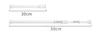 30-110cm Spring Loaded Extendable Rod Adjustable Curtain Telescopic Pole  for Bathroom Bar Shower No Drilling Hanging Rods