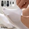 Silicone Anti-slip Invisible No Show Socks Summer Ultra-thin Breathable Sock Slippers Solid Color Ice Silk Low Cut Boat Socks