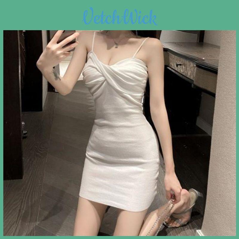 Summer Girl Dress With High Waist Sleeveless Knitted Business Casual For Office And Party