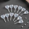 50Pcs 4ml Jam Straw Heart Shape Disposable Plastic Evenly Permeate Flavor Dropper Kitchen Tool