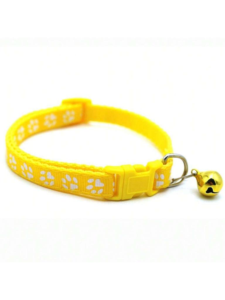 Colorful Pet Leash & Paw Print Collar Set for Dogs and Cats