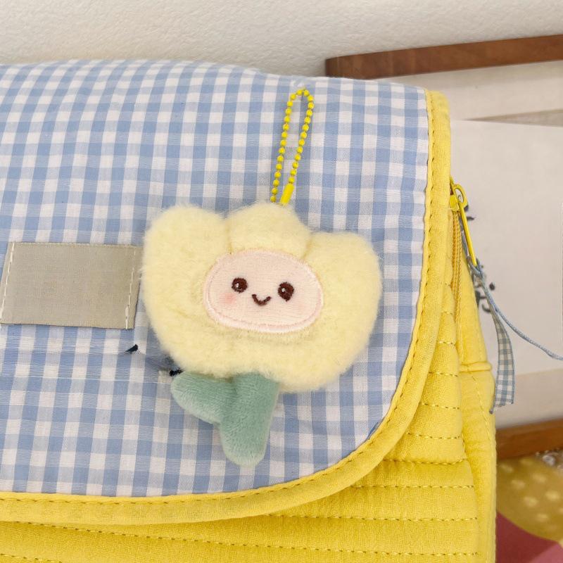 Милый мультяшный плюшевый тюльпан брелок мягкий набитый цветок куклы сумка подвеска украшение автомобиль брелок аксессуары подарки для девочек