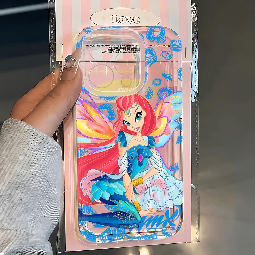 Милый w-winxs c-clubs Чехол для телефона Samsung Galaxy S26 S25 S24 S23 S22 S21 S20 Note20 Edge Plus Ultra Lite 5G Прозрачная задняя крышка