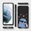 For iPhone 16 15 Xiaomi Redmi Note 13 12 11 Pro Max X 9 14 Plus XR Samsung Galaxy A15 S24 S23 Huawei OPPO Pink Blue Lilo Anime Stitch Phone Case