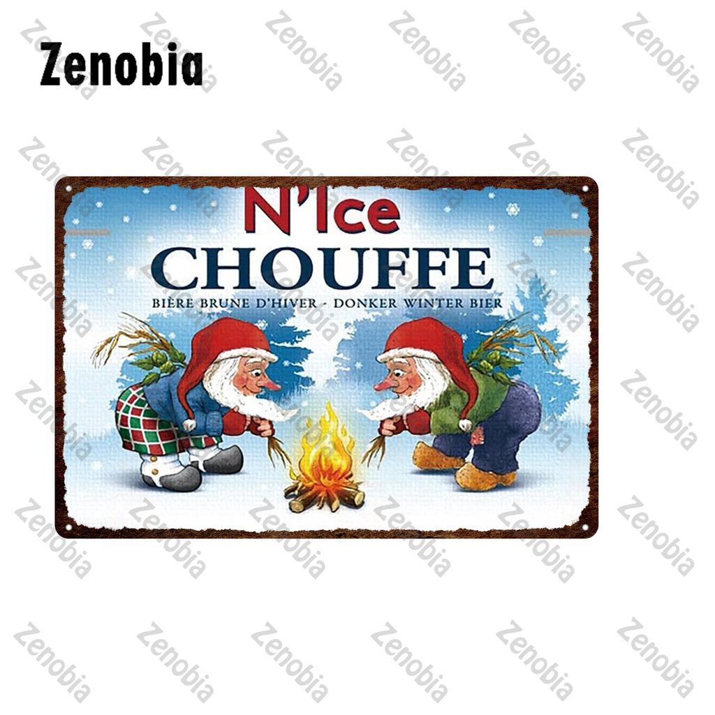 Beer Metal Sign Poster Wine Plate Vintage Plaque La Chouffe Metal Poster Wall Stickers Decorative Tin Platesign Bar Pub Decor