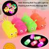 Luminous Flashing Soft Prickly Massage Ball LED Light Up Fun Squeeze Toys Squeaky Kid Prank Toy
