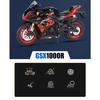 1/12 Suzuki GSX-R1000R Alloy Sports Motorcycle Model Diecast Toy Street Cross-Country Motorcycle Model Sound and Light Kids Gift