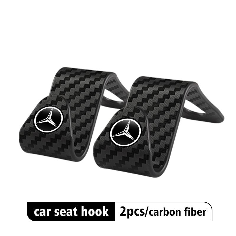 AAVM1 2/4pcs Car Seat Headrest Hook Storage Portable Interior Bracket For Mercedes Benz W202 W212 W126 W140 W168 W177 CLS GLE GLC GLS