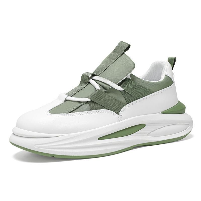 Летняя мужская обувь 2024 года, новая дышащая обувь, мужская корейская версия, модная универсальная внутренняя увеличивающая рост спортивная обувь, повседневная обувь для папы