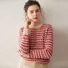 Womens Oversized Cashmere Sweater Thick Knit Lazy Style Jacquard Loose Fit Winter